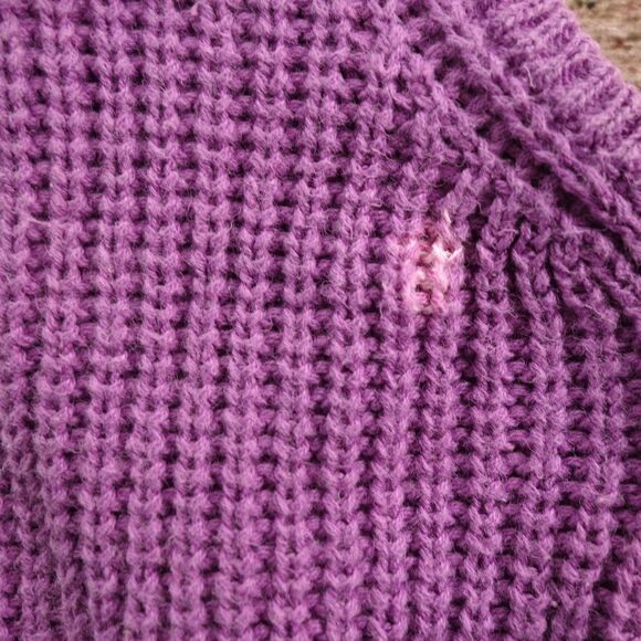 Gerard Works Women's Size Small Cable Knit Purple Tank Top Shirt #1386 - Picture 6 of 7